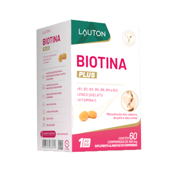 Biotina Plus - 45mcg - 60 Cápsulas | Lauton Nutrition