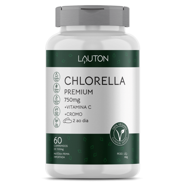 Chlorella Premium - 750mg - 60 Comprimidos | Lauton Nutrition