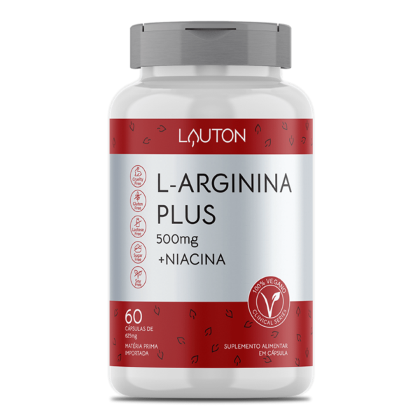 L-Arginina Plus - 500mg - 60 Cápsulas | Lauton Nutrition