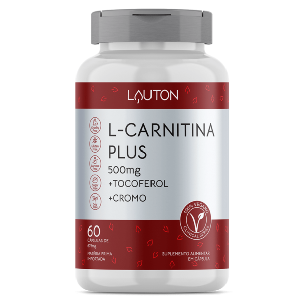 L-Carnitina Plus - 500mg - 60 Cápsulas | Lauton Nutrition