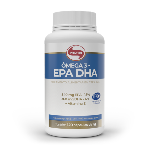 Ômega - Ômega 3 EPA DHA 1g - 120 Cápsulas | VITAFOR