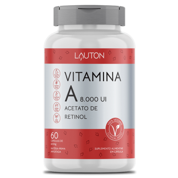 Vitamina A - 8.000 UI - 60 Cápsulas | Lauton Nutrition