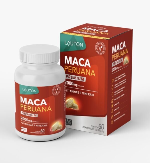 Maca Peruana Premium - 2000mg - 60 Comprimidos | Lauton Nutrition