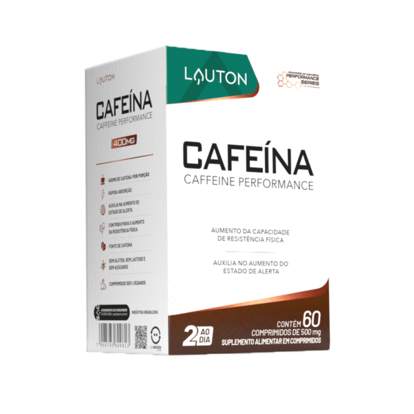 Cafeína Lauton - 400mg - Performance Series - 60 comprimidos | Lauton
